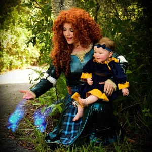 Brave Inspired Merida Dress Costume - Sizes 6M to Girls 8
