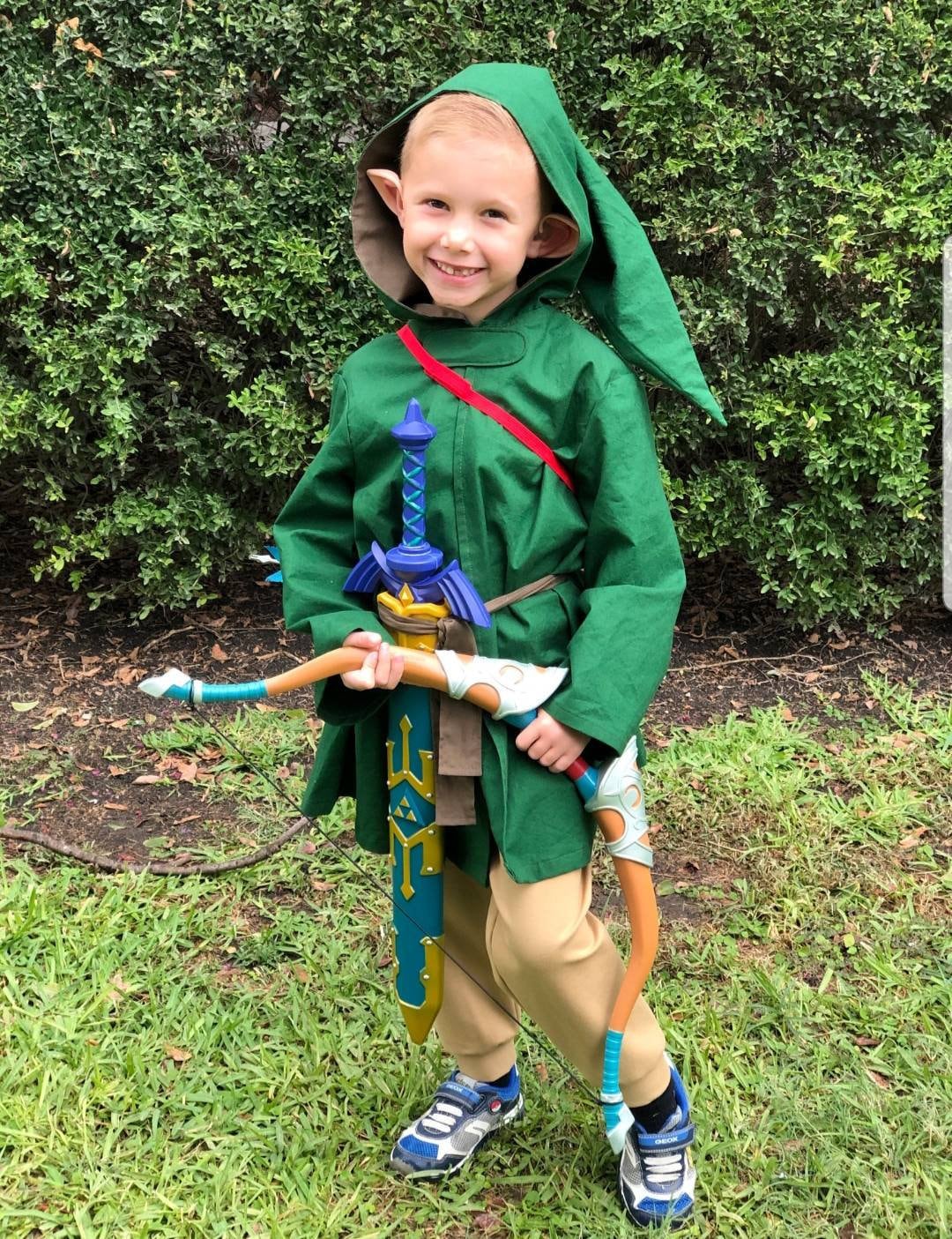  Link Costume for Kids, Official Zelda Breath of The