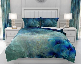 Peacock Bedding Etsy