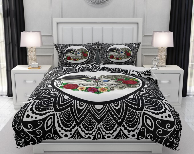 Skull Bedding Sets Folkandfunky