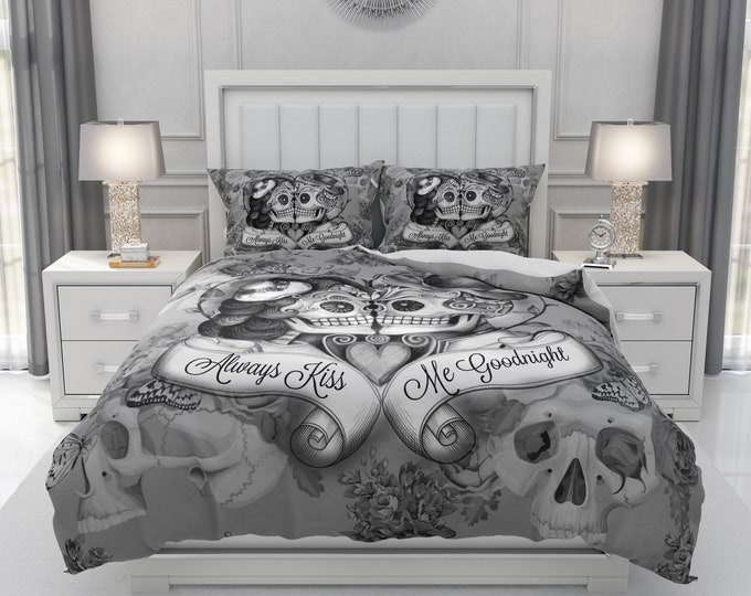 Skull Bedding Sets Folkandfunky