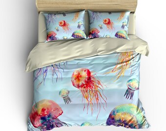 watercolor duvet etsy