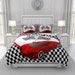 Samantha reviewed Personalized Race Car Comforter, Duvet Cover, Pillow Shams