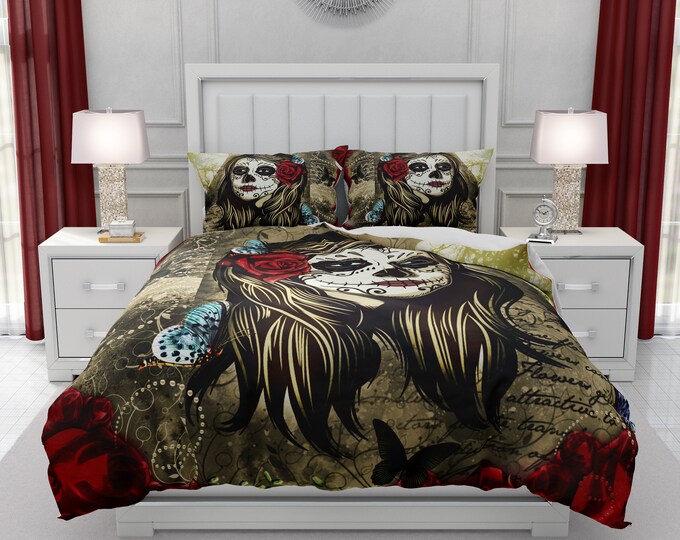 Skull Bedding Sets Folkandfunky