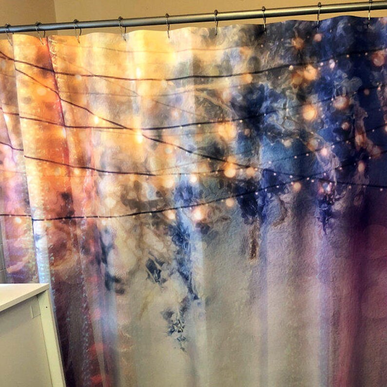 Boho Lavender Nights Shower Curtain Etsy