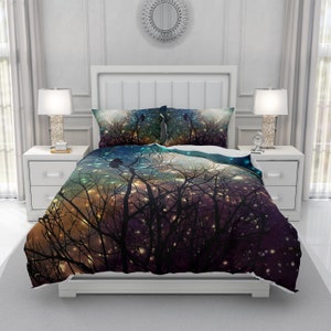 Moon Crow Comforter, Duvet Cover, Pillow Shams