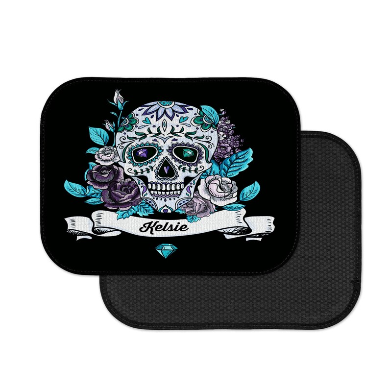 Personalized Sugar Skull Car Mats , Custom Auto Mats image 5