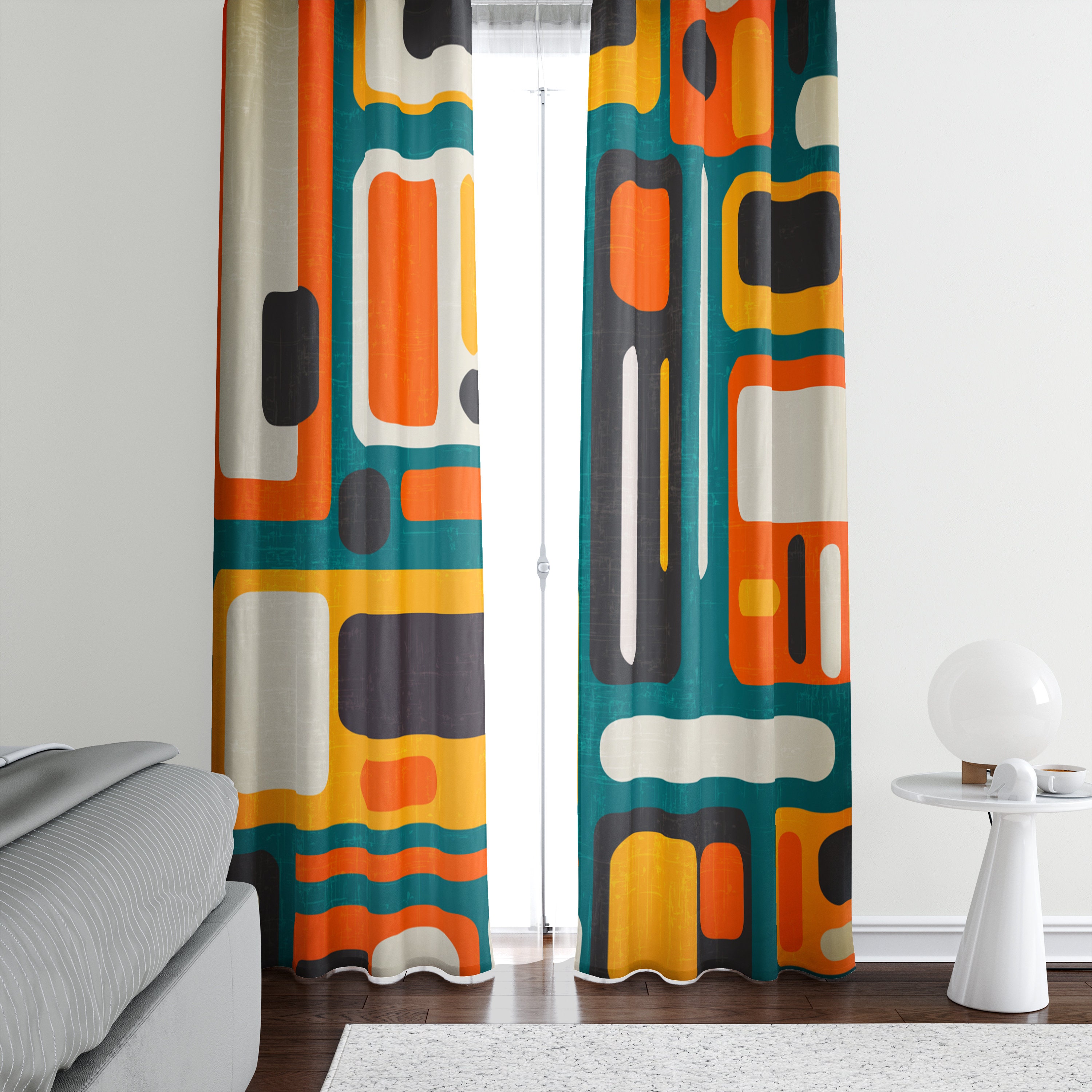 Retro curtains deals