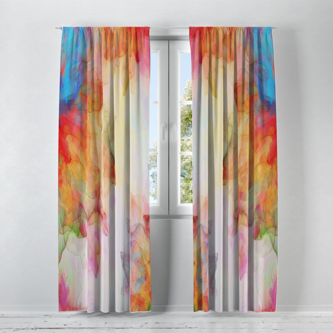Summer Breeze Boho Window Curtains Etsy