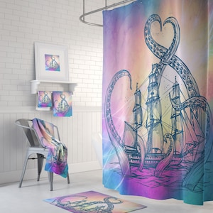 Kraken Octopus Shower Curtain