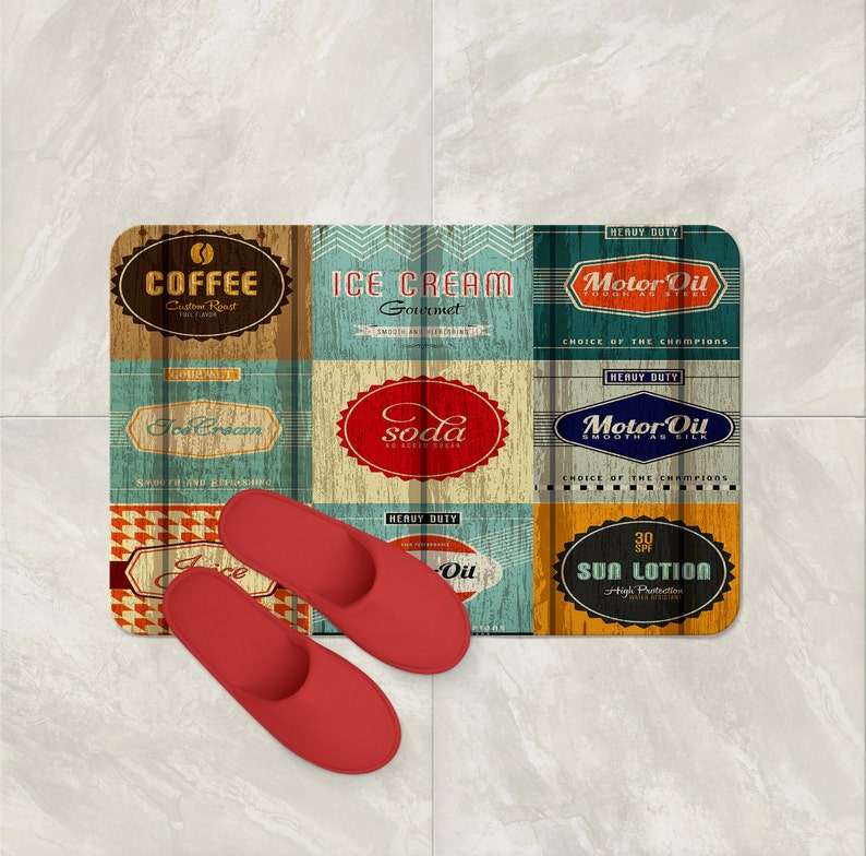 Vintage Inspired Advertising Shower Curtain Weathered Wood Etsy