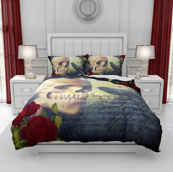 Skull Bedding Comforter Set Etsy
