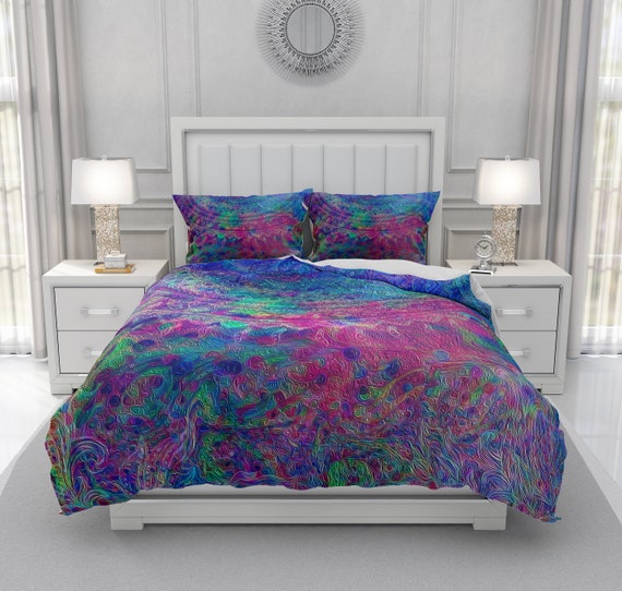 Boho Comforter Set Duvet Cover Option Bohemian Bedding Etsy