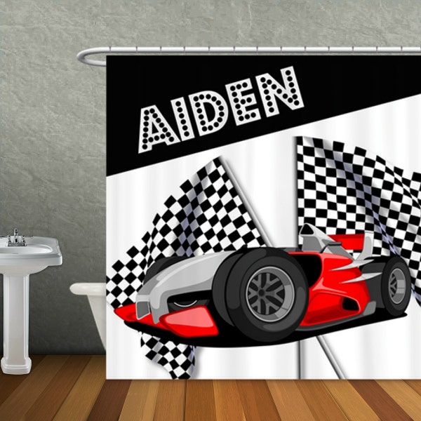 Nascar Shower Curtain Etsy