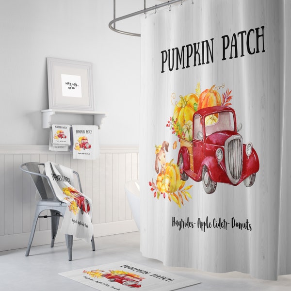 Old Truck Shower Curtain Etsy