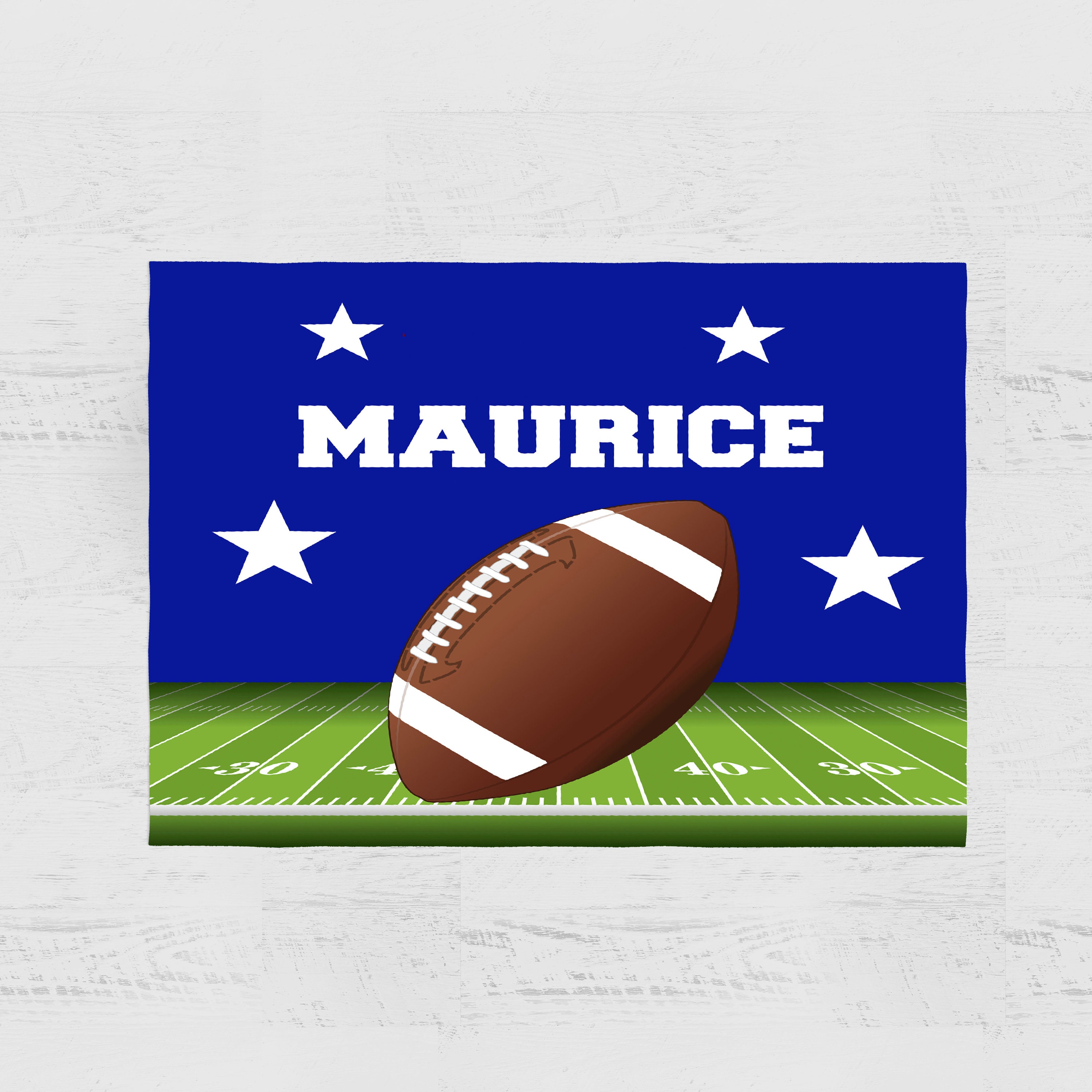 Custom Football Theme Rug Personalized, Sports Themed Rugs