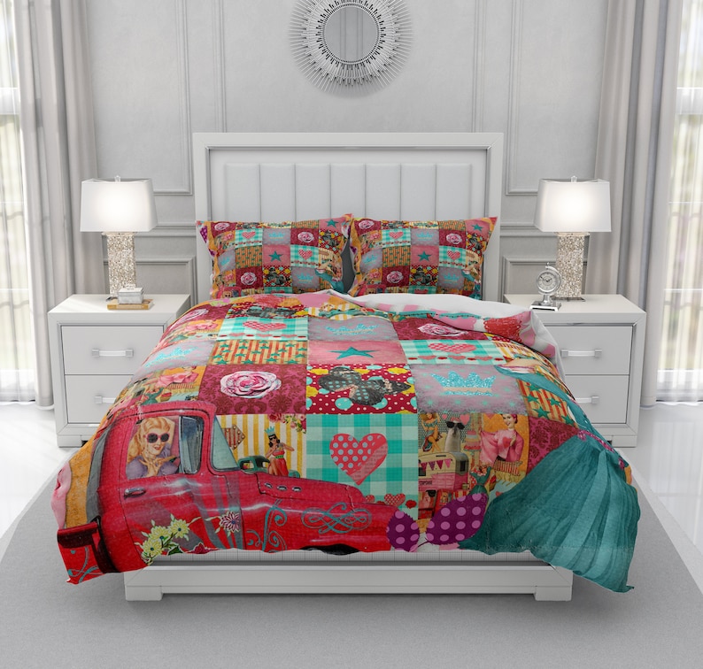 Retro Camper Theme Comforter Duvet Cover Pillow Shams Etsy