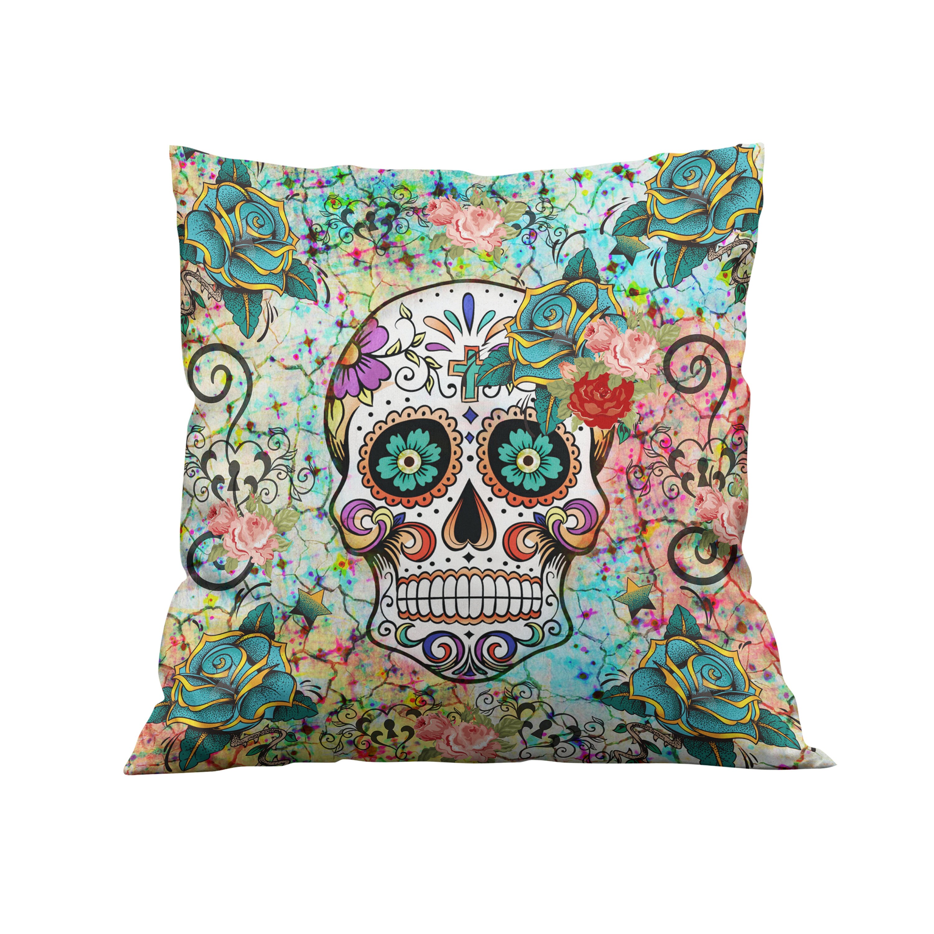 skull shaped pillow