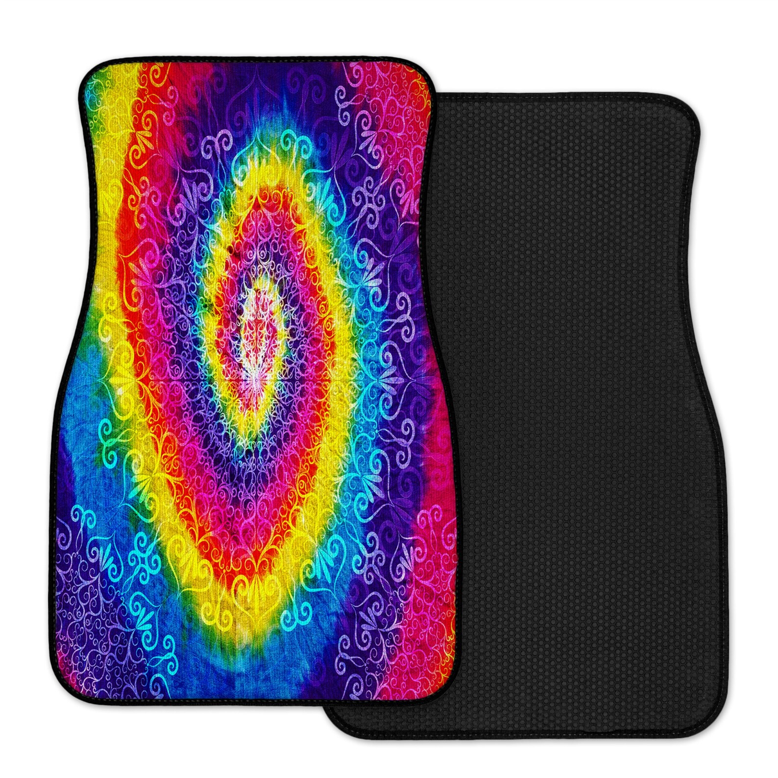Hippie Tye Dye Car Mats Etsy