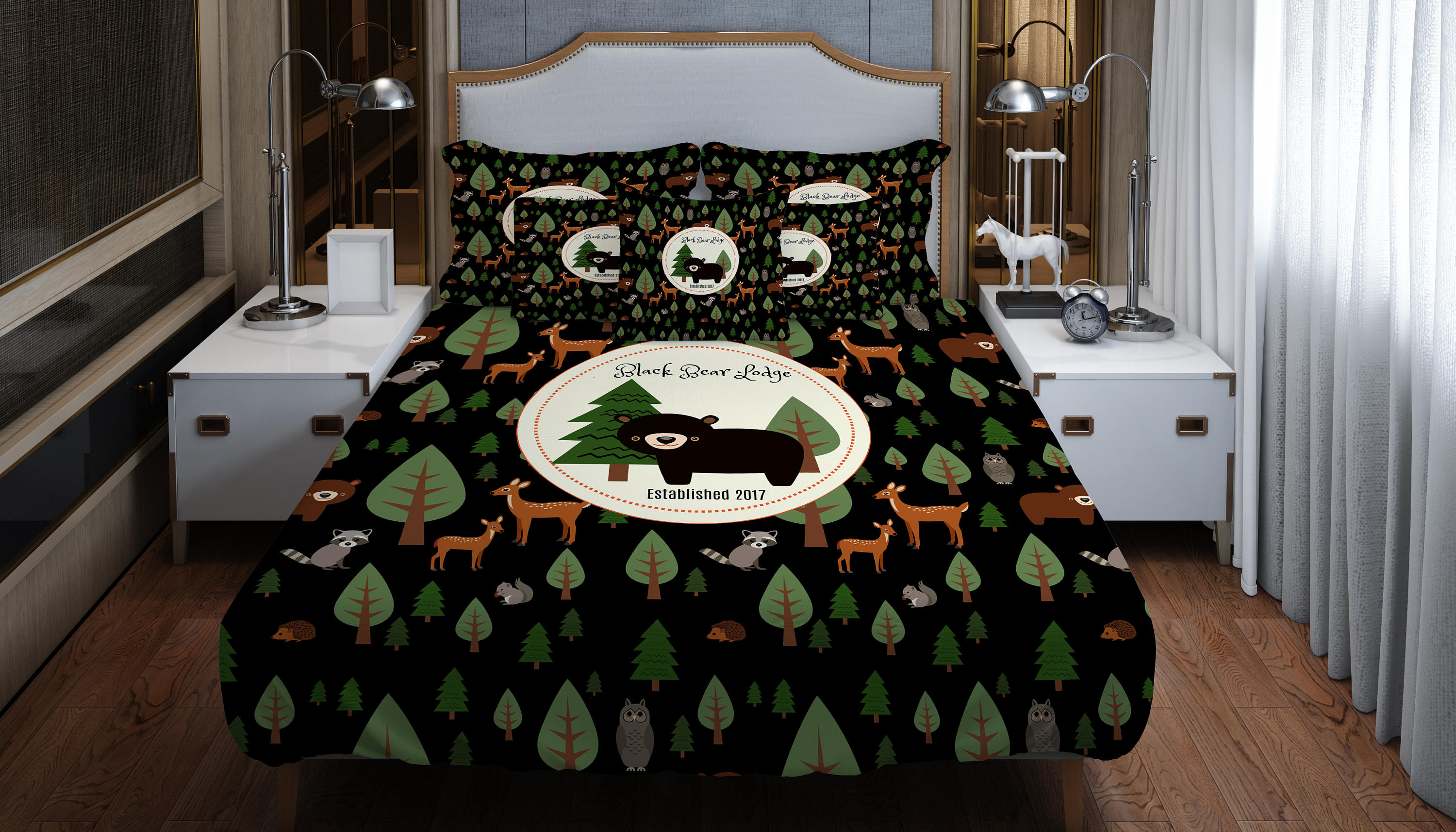 Woodland Bedding Comforter Or Duvet Cover Twin Full Queen