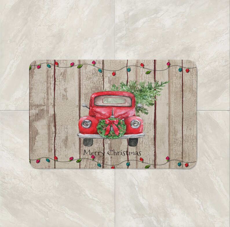 personalized-truck-red-metal-truck-truck-decor-farmhouse-truck-decor