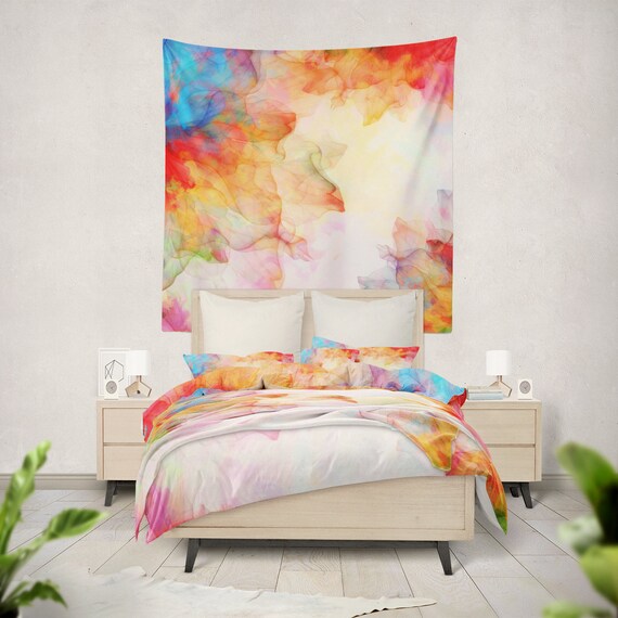Watercolor Comforter Set Boho Gypsy Bedding Comforter Sets Etsy