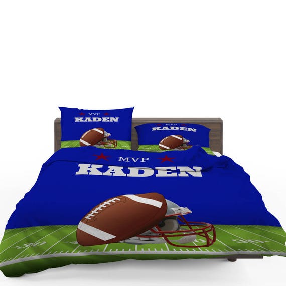 Boys Football Comforter Set Full Kids Teen Sports Bedding Set