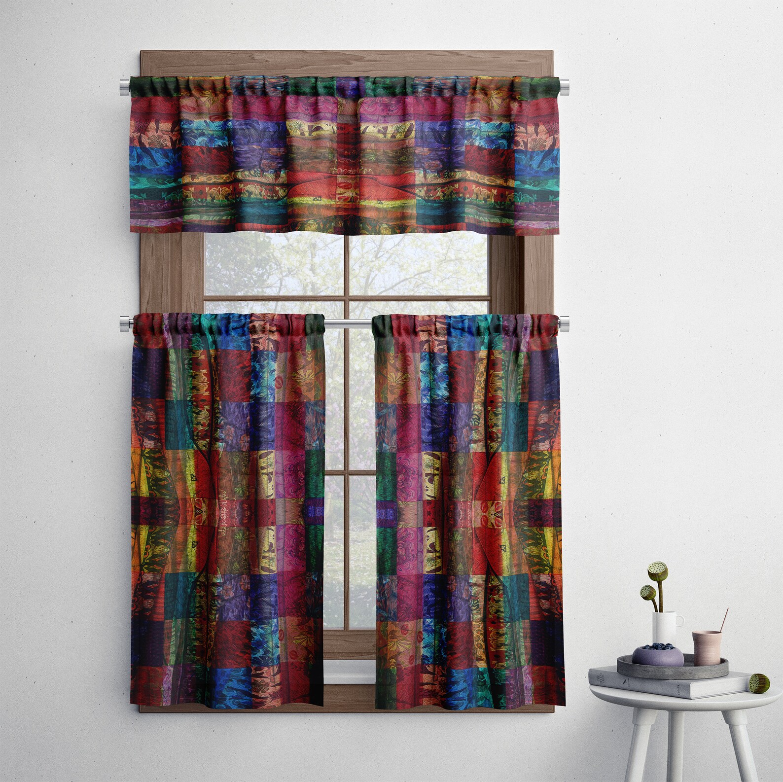 Boho Cafe Curtains Etsy
