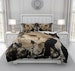 Gothic Skull Bedding | Duvet Cover Set, Skull Bedding Pillow Shams 'Crow Song' Comforter 