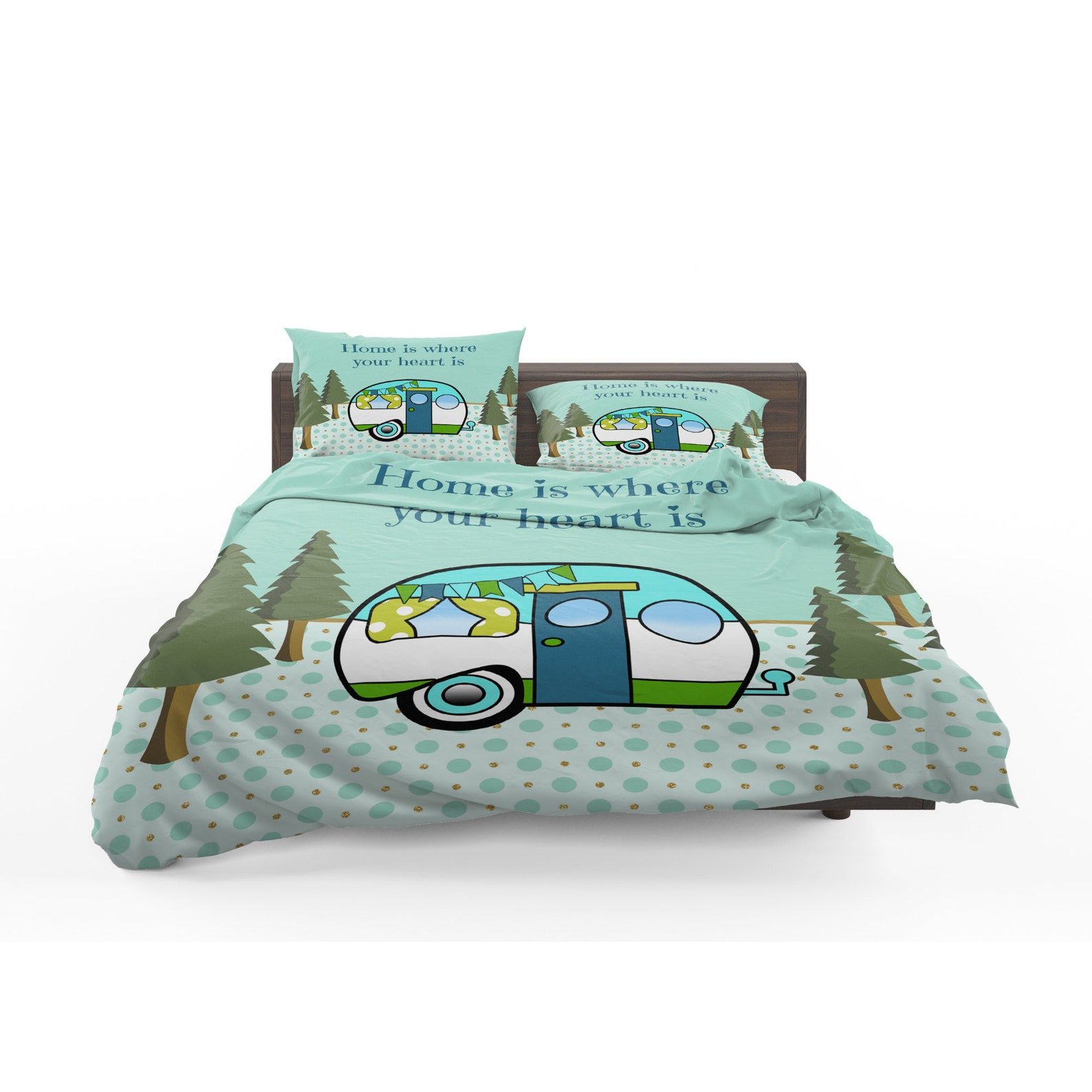 Bedding Set Retro Camper Bedding Comforter Duvet Cover Etsy Canada