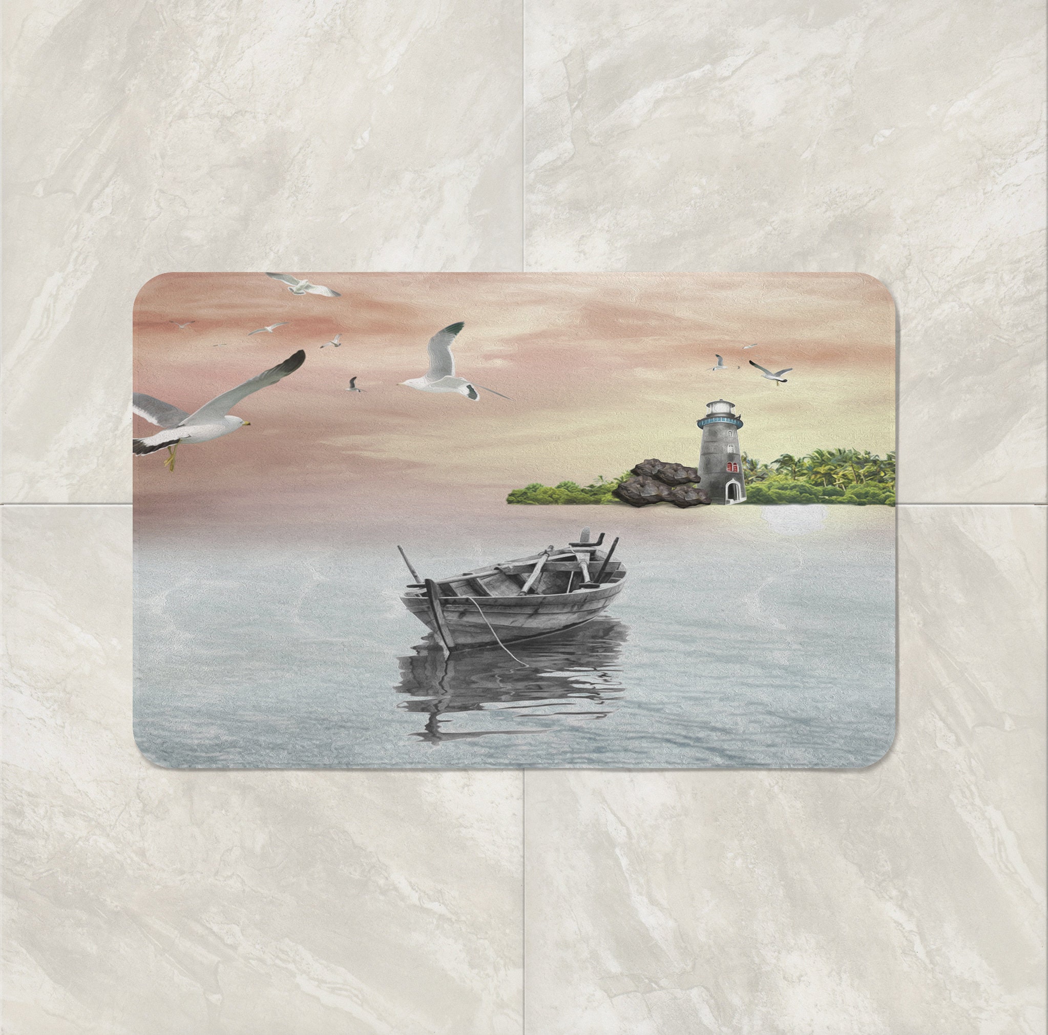 Leuchtturm Duschvorhang Maritimes Badezimmer Dekor | Etsy