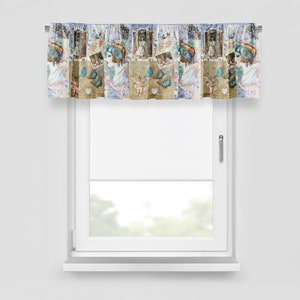Victorian Collage Window Curtains Custom Window Treatments or Valance ...