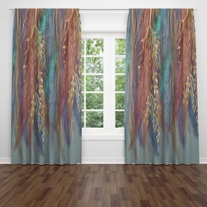 Wispy Dreams Window Curtains Boho Chic Window Treatments image 3