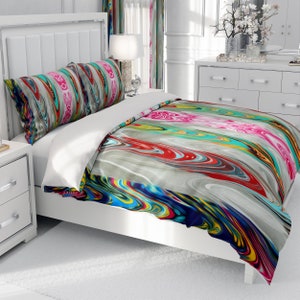 Abstract Swirl Comforter Duvet Cover Pillow Shams - Etsy