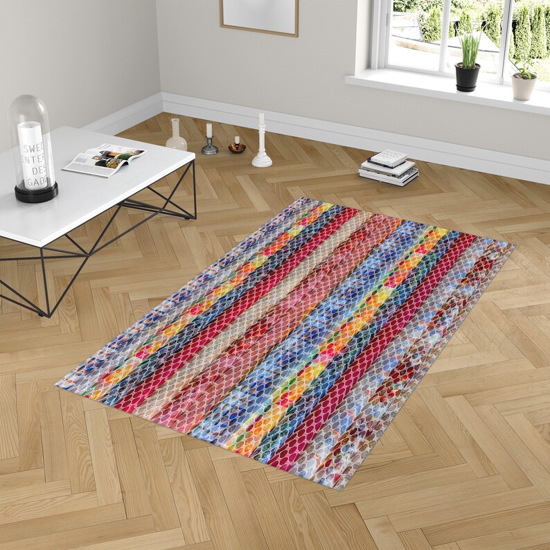 Boho Hippie Rug Throw Area Colorful Rugs
