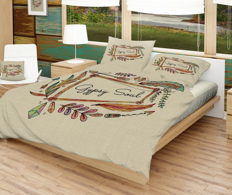 Gypsy Soul Bedding Boho Chic Duvet Cover Or Comforter Etsy