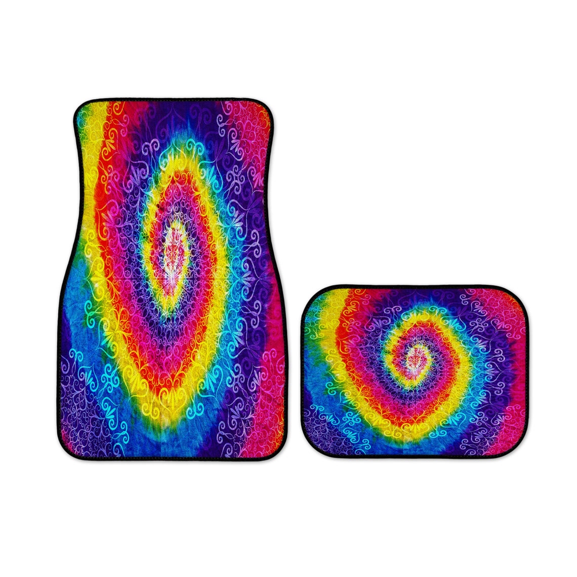 Hippie Tye Dye Car Mats Etsy
