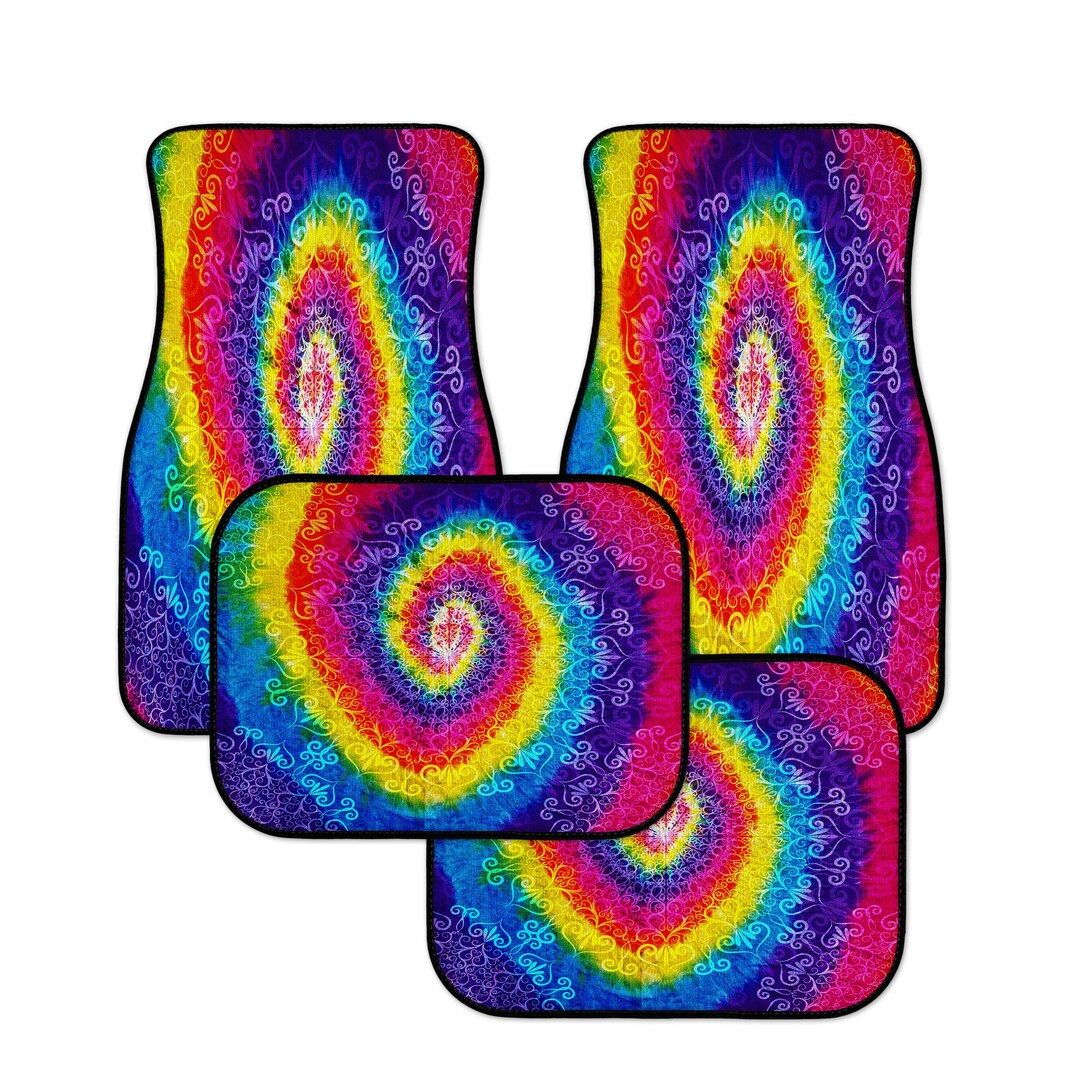 Hippie Tye Dye Car Mats Etsy
