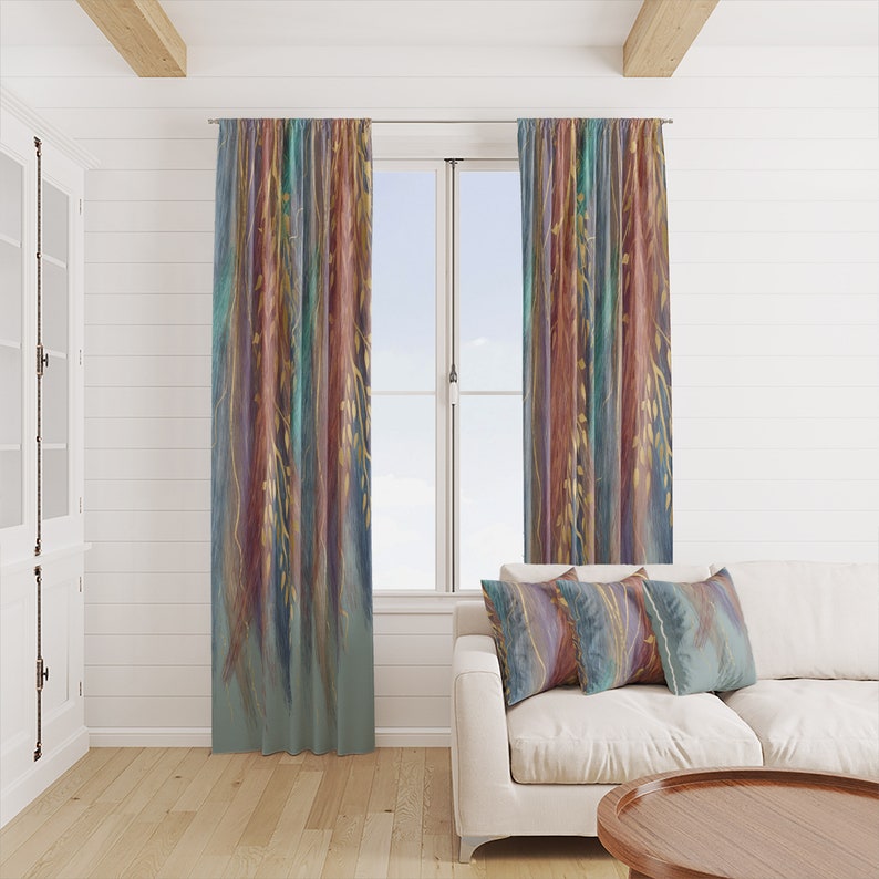 Wispy Dreams Window Curtains Boho Chic Window Treatments image 5