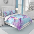 Watercolor Mermaid Kisses Comforter, Duvet Cover, Pillow Shams
