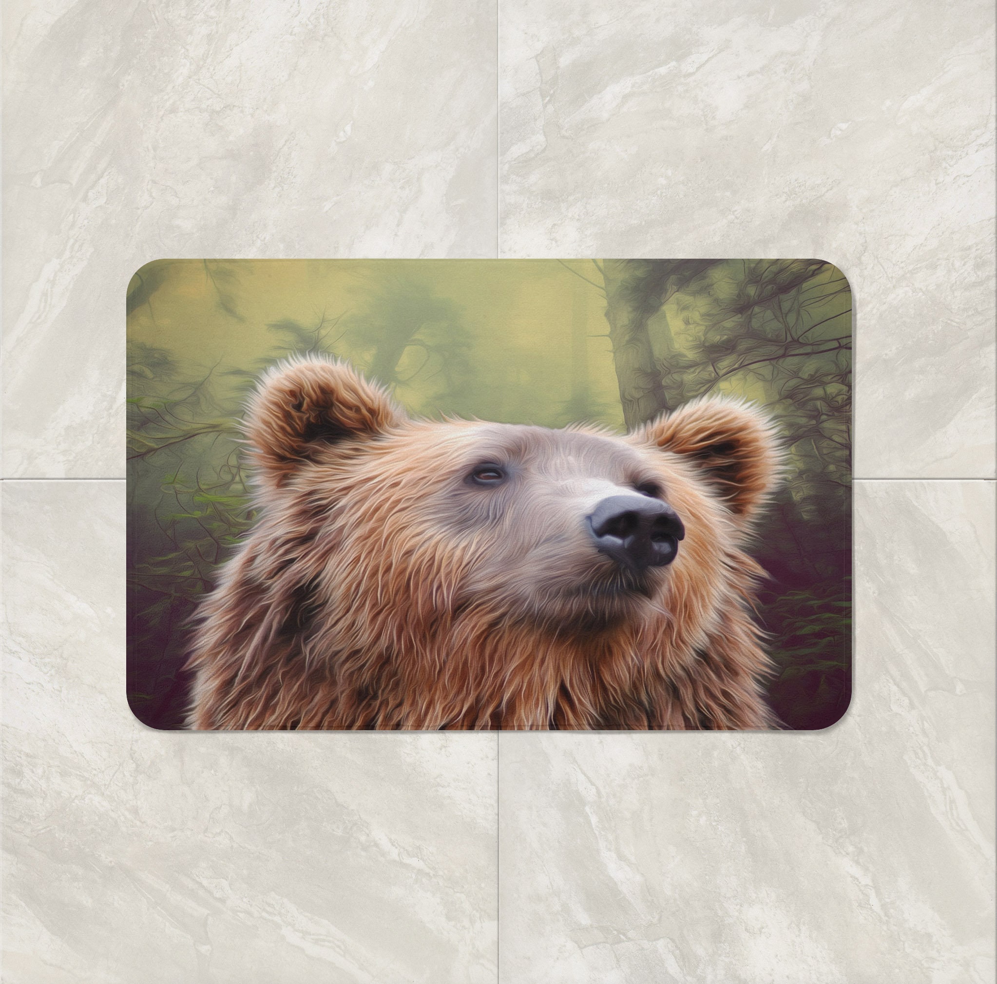 Black Bear Shower Curtain NCU0DV1966