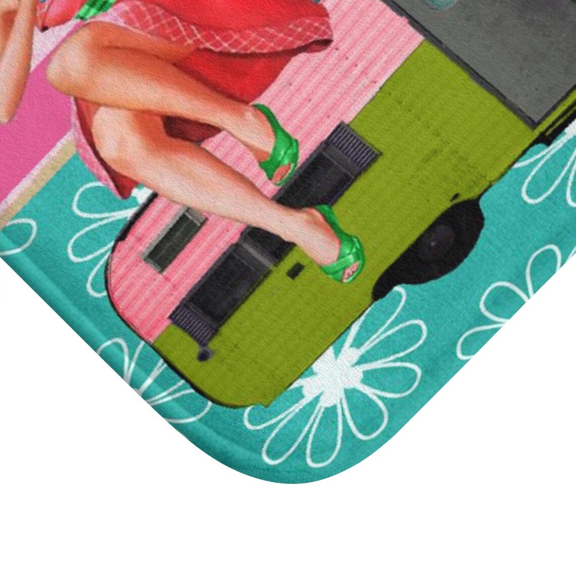 Retro Camper Bath Mat Etsy