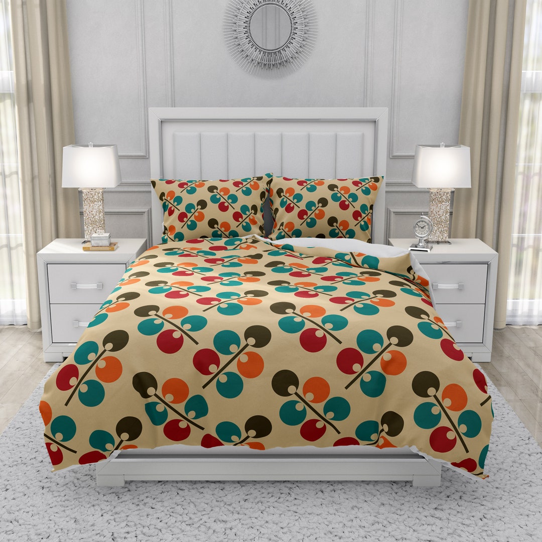 Mid Century Modern Comforter OR Duvet Cover Set Etsy