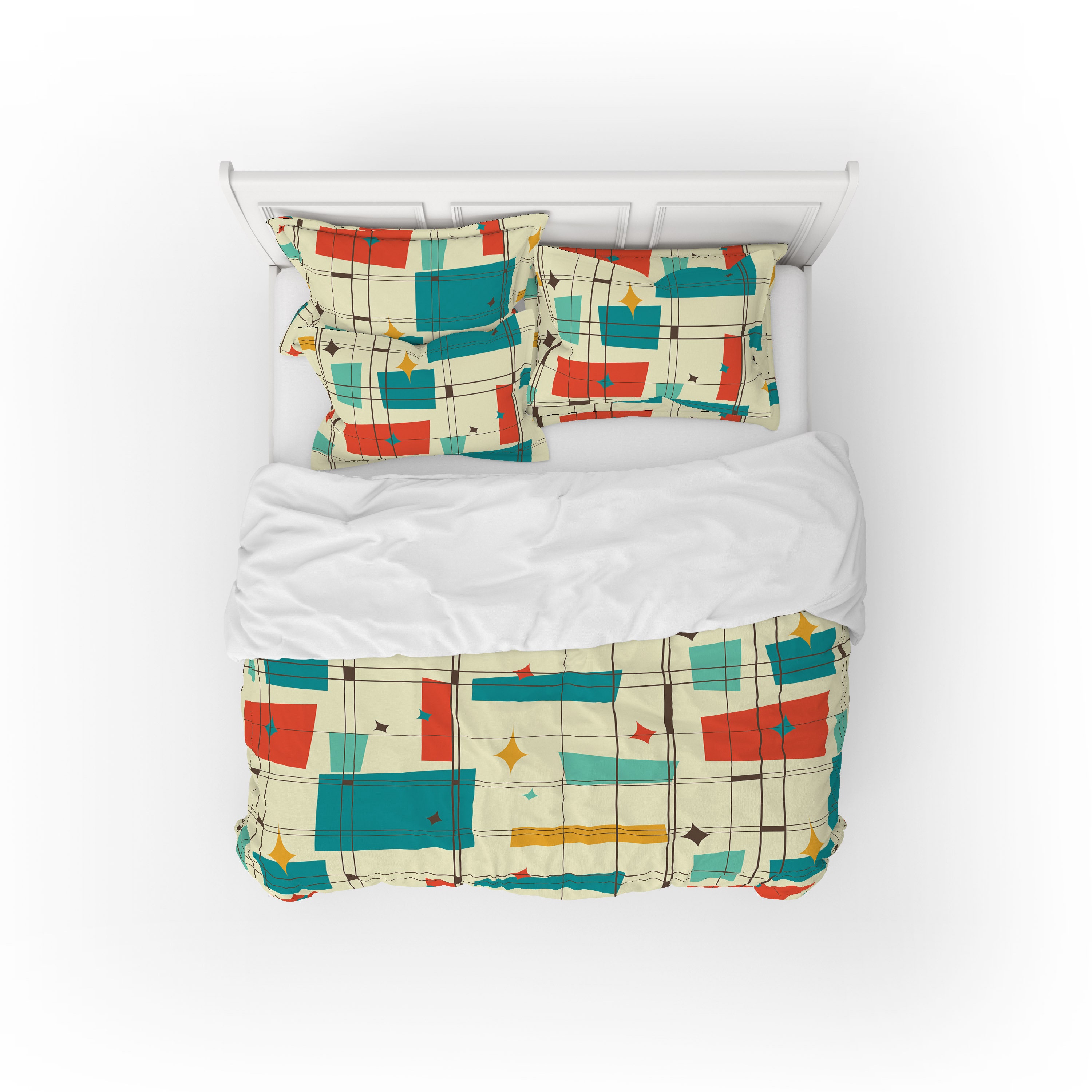 Mid Century Modern Bedding Duvet Cover or Comforter Twin - Etsy UK