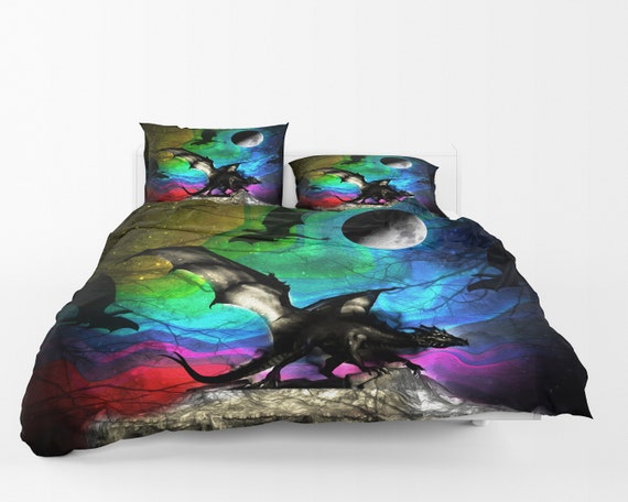 Dragon Comforter Or Duvet Cover Twin Full Queen King Etsy