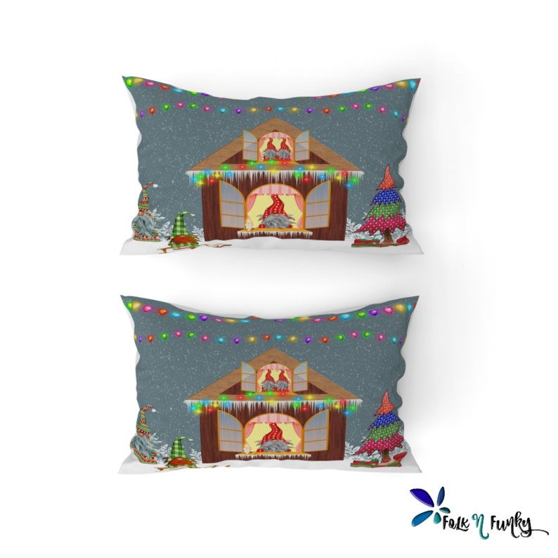 Gnome Christmas Bedding Set Duvet Cover or Comforter Etsy