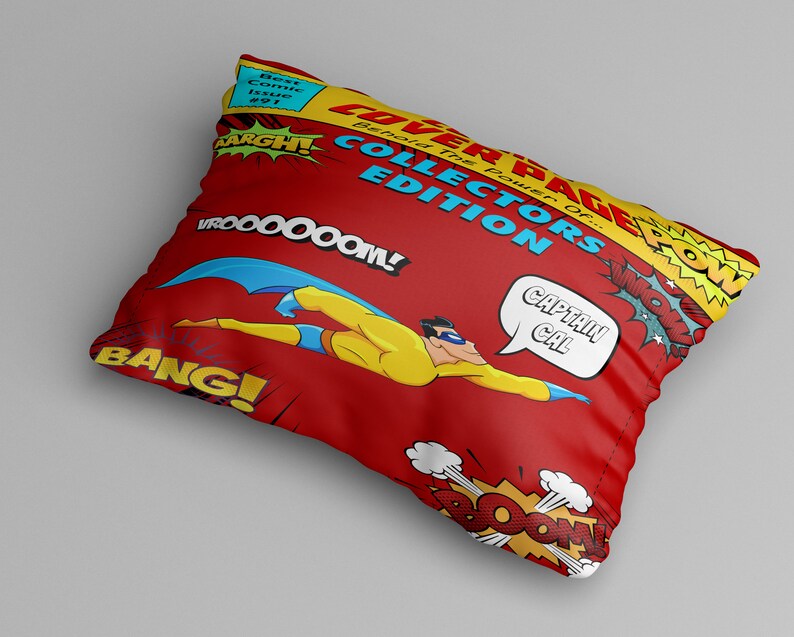 Personalized Super Hero Comforter Duvet Cover Pillow Shams image 1