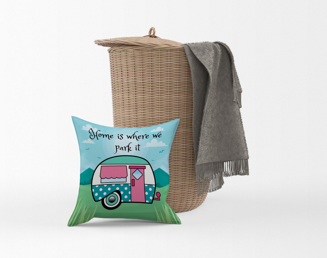 Camper Throw Pillow Vintage Glam Camper Travel Home is Etsy