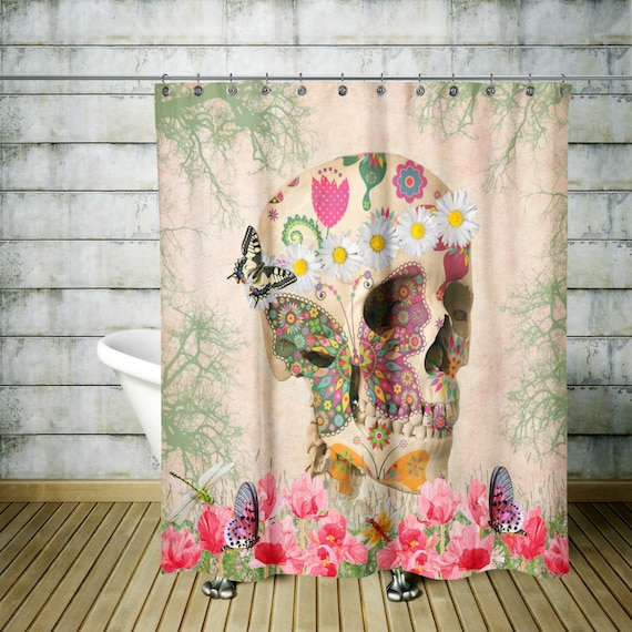 Skull 2024 shower curtain
