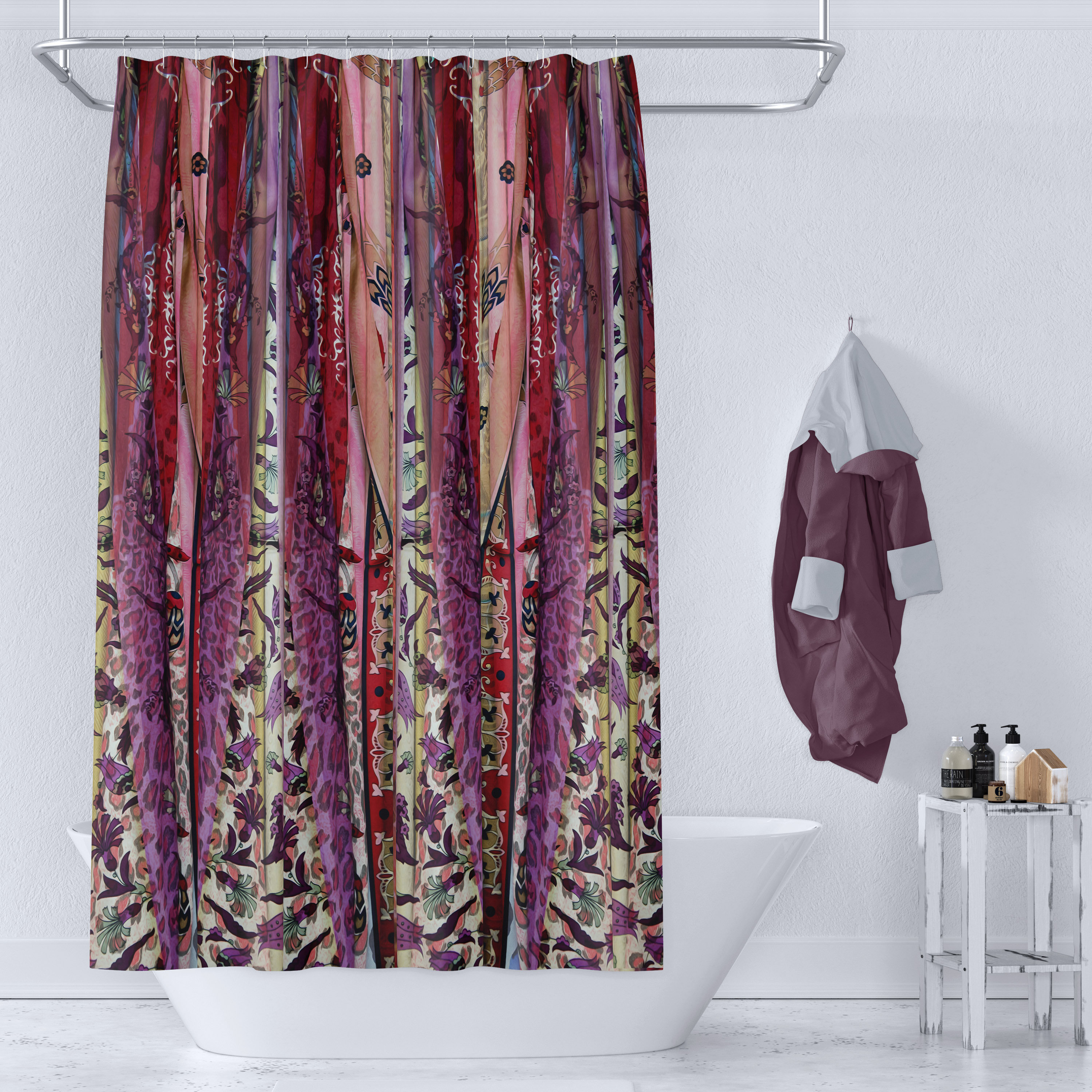 Boho Chic Shower Curtain gypsy Spirit Etsy UK